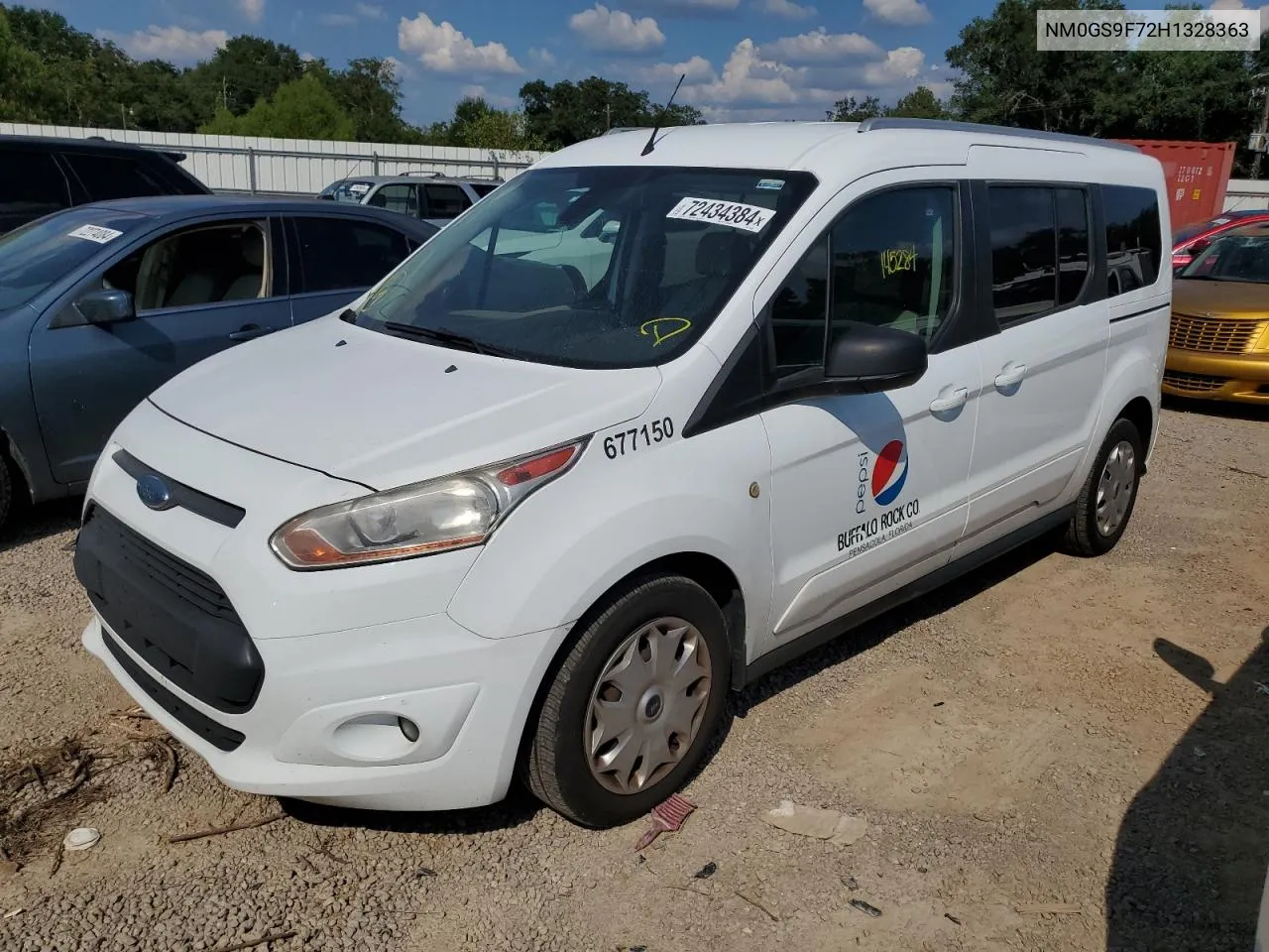 2017 Ford Transit Connect Xlt VIN: NM0GS9F72H1328363 Lot: 72434384