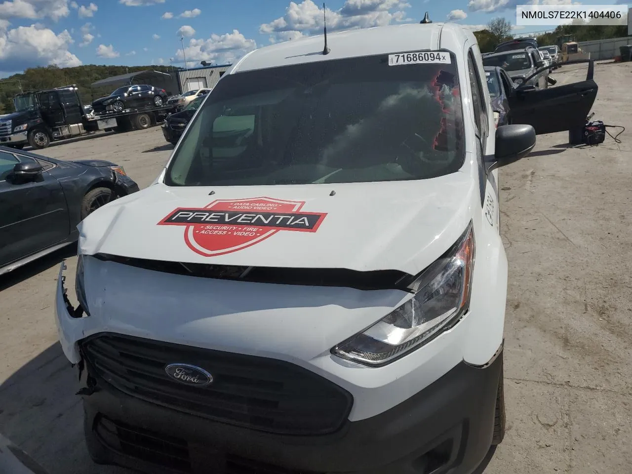 2019 Ford Transit Connect Xl VIN: NM0LS7E22K1404406 Lot: 71686094