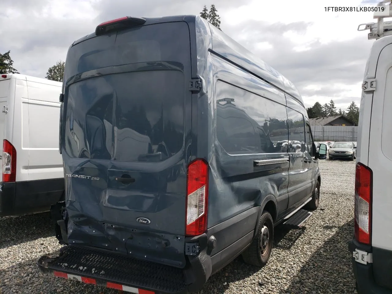 2020 Ford Transit T-250 VIN: 1FTBR3X81LKB05019 Lot: 54746624