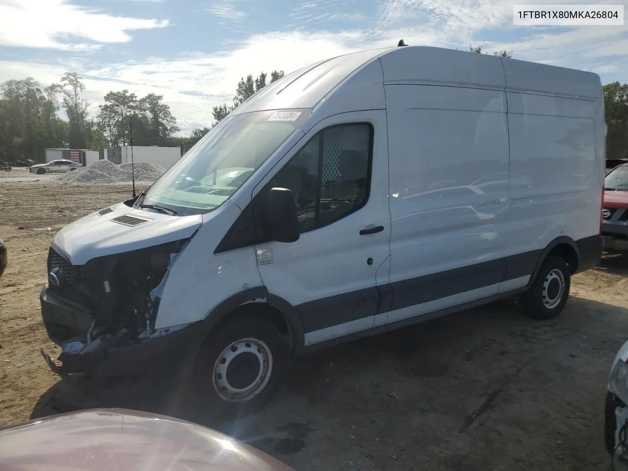 2021 Ford Transit T-250 VIN: 1FTBR1X80MKA26804 Lot: 72420094