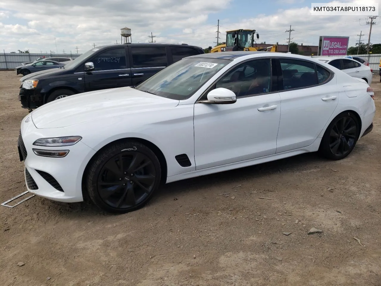 2023 Genesis G70 Base VIN: KMTG34TA8PU118173 Lot: 68031274