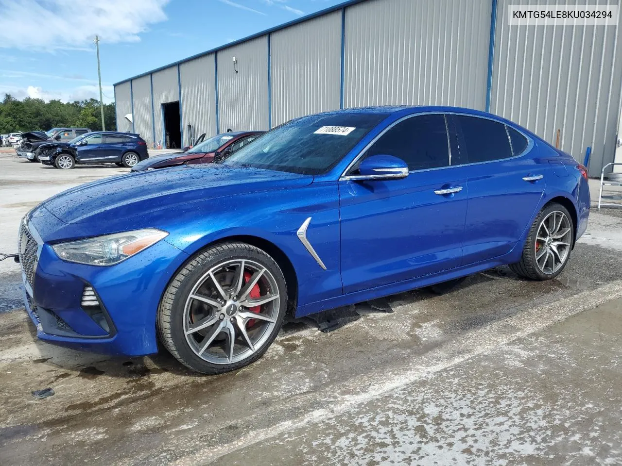 2019 Genesis G70 Advanced VIN: KMTG54LE8KU034294 Lot: 71088574