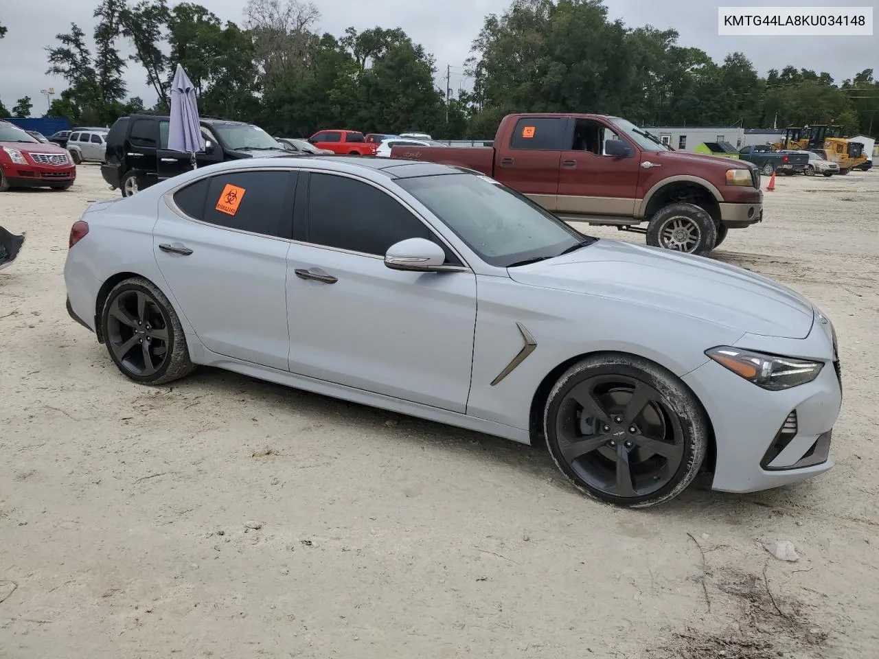 2019 Genesis G70 Prestige VIN: KMTG44LA8KU034148 Lot: 71370214