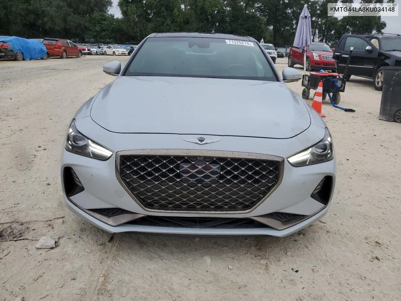 2019 Genesis G70 Prestige VIN: KMTG44LA8KU034148 Lot: 71370214