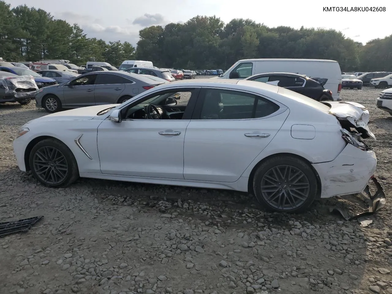 KMTG34LA8KU042608 2019 Genesis G70 Elite