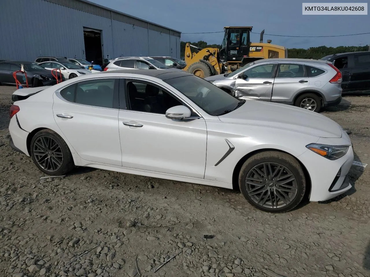 KMTG34LA8KU042608 2019 Genesis G70 Elite