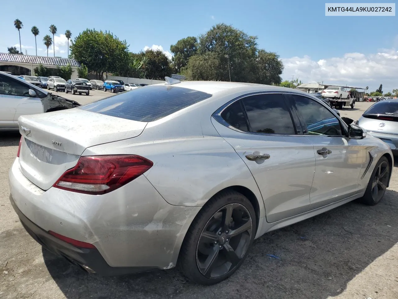 2019 Genesis G70 Prestige VIN: KMTG44LA9KU027242 Lot: 71632864