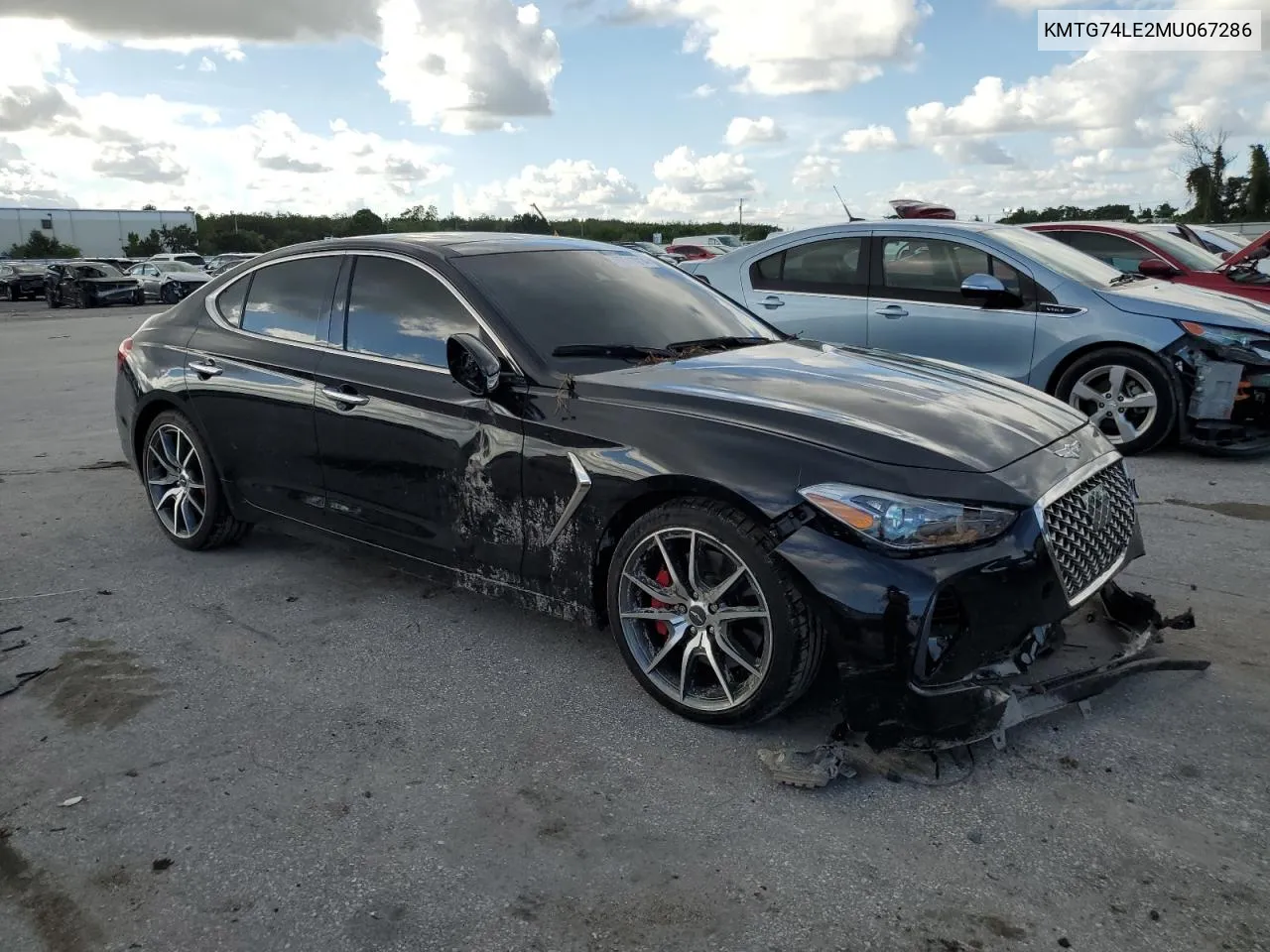 2021 Genesis G70 VIN: KMTG74LE2MU067286 Lot: 69511014