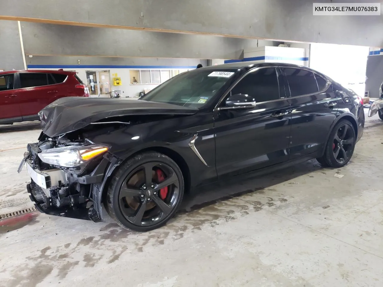 2021 Genesis G70 Prestige VIN: KMTG34LE7MU076383 Lot: 71798544