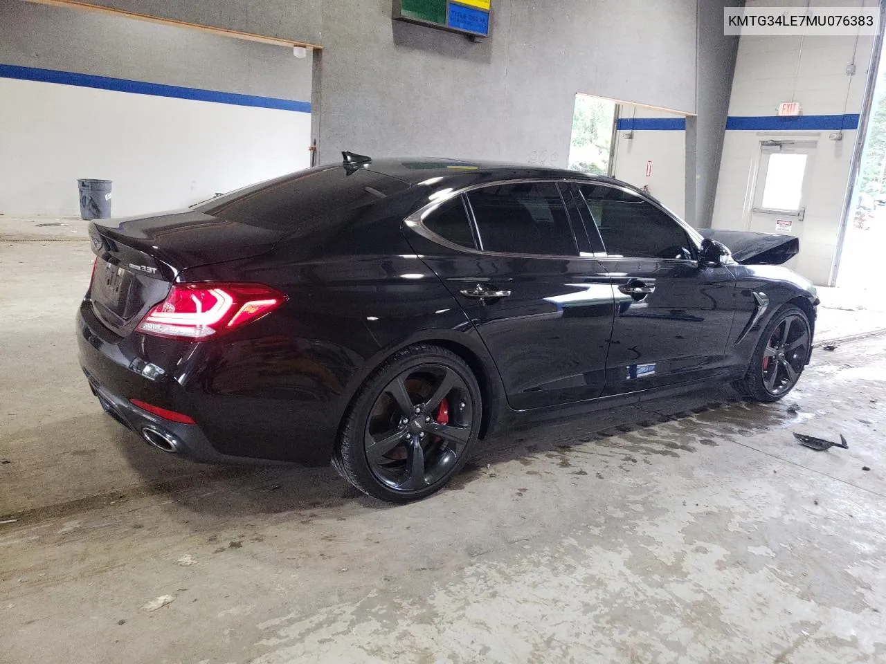 2021 Genesis G70 Prestige VIN: KMTG34LE7MU076383 Lot: 71798544