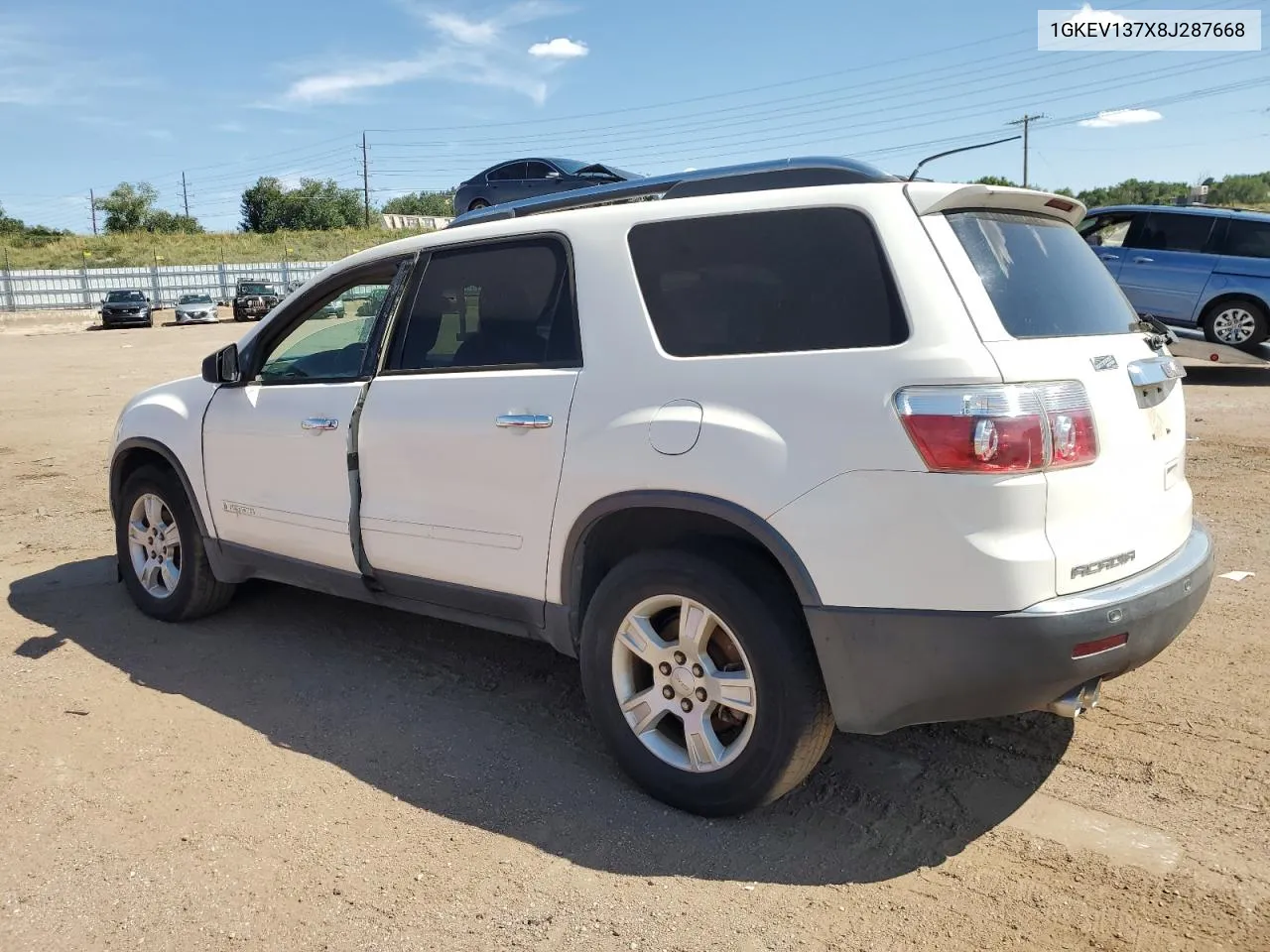 1GKEV137X8J287668 2008 GMC Acadia Sle