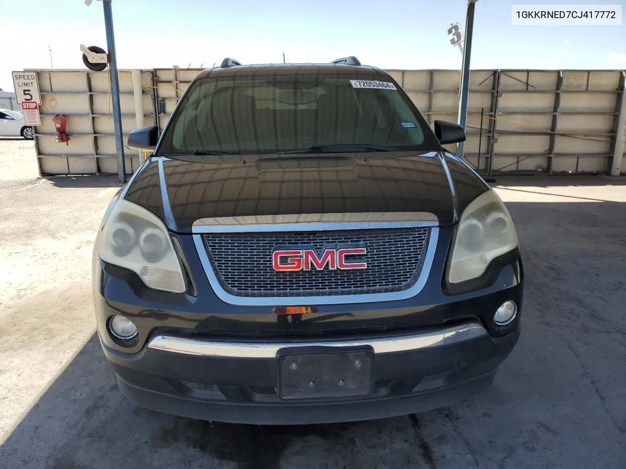 2012 GMC Acadia Sle VIN: 1GKKRNED7CJ417772 Lot: 72053464