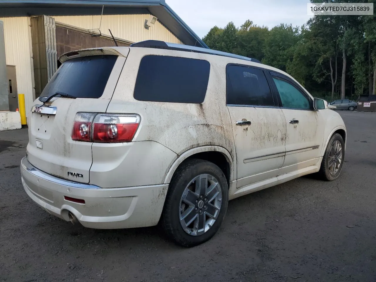 1GKKVTED7CJ315839 2012 GMC Acadia Denali