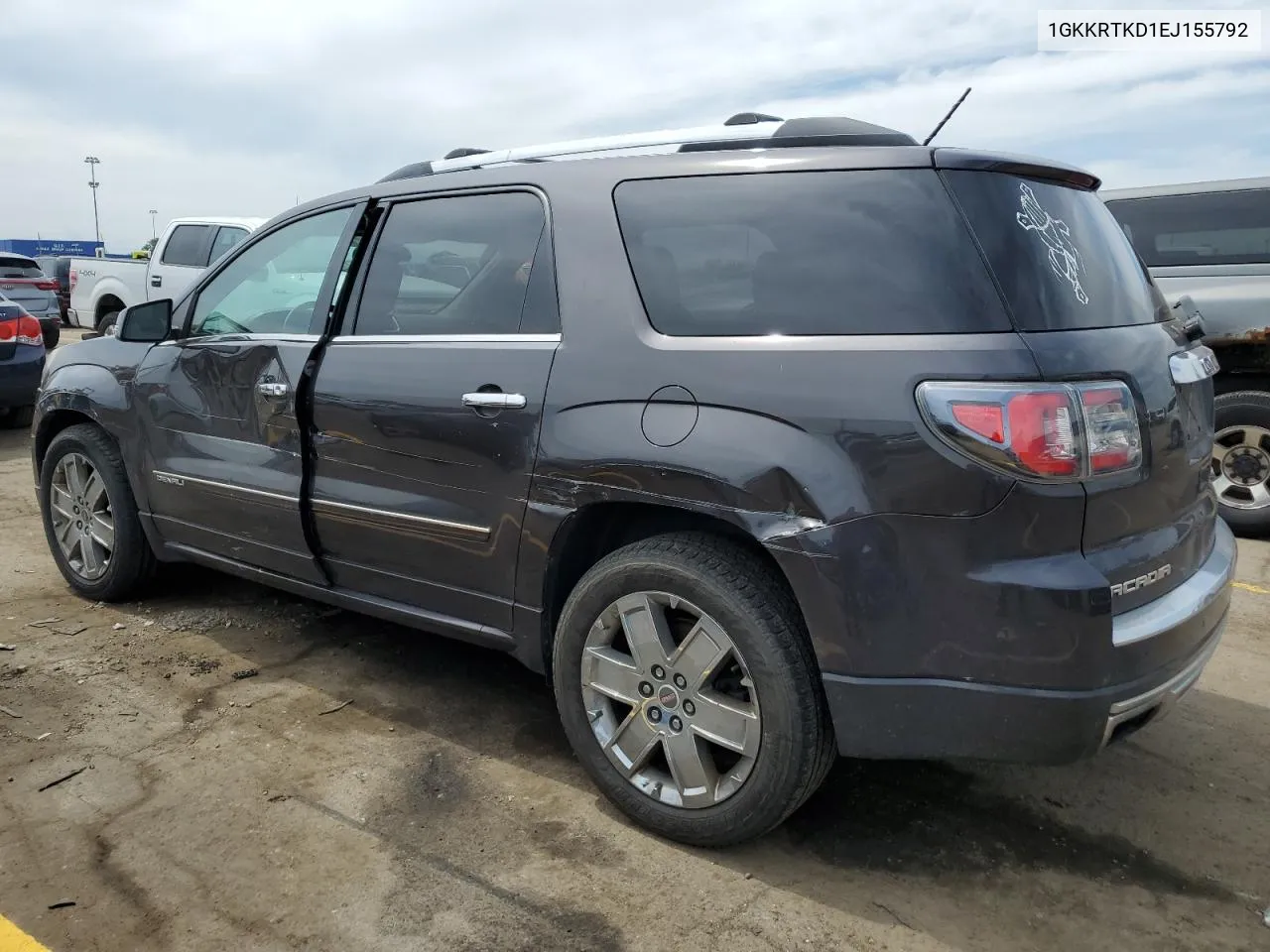 2014 GMC Acadia Denali VIN: 1GKKRTKD1EJ155792 Lot: 57033494