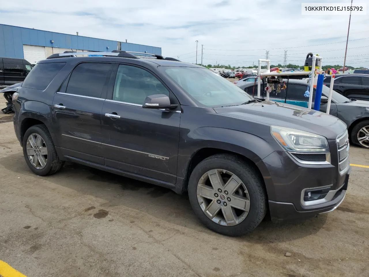 2014 GMC Acadia Denali VIN: 1GKKRTKD1EJ155792 Lot: 57033494