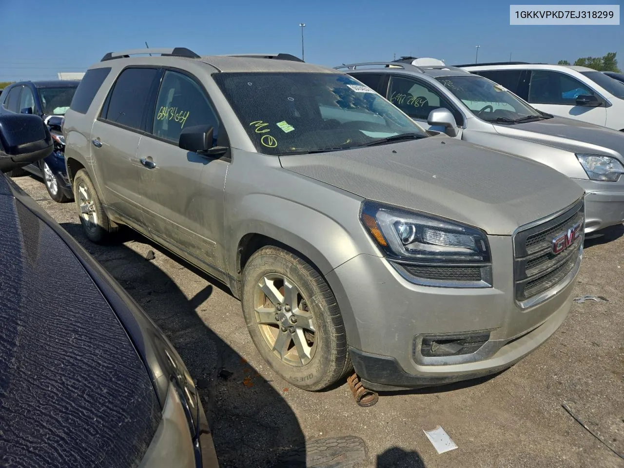 2014 GMC Acadia Sle VIN: 1GKKVPKD7EJ318299 Lot: 68434054