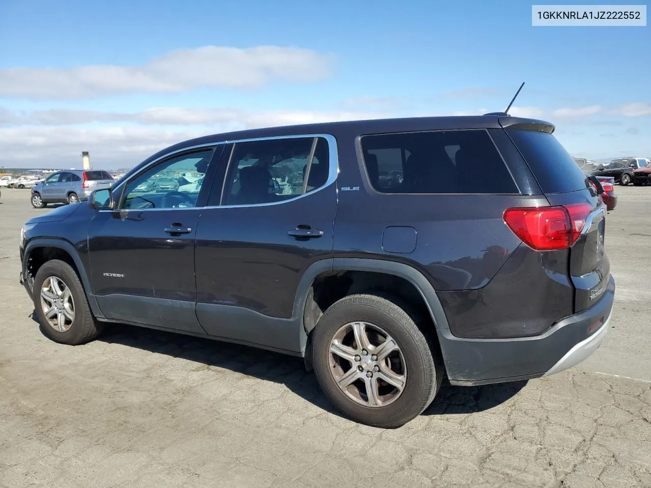 1GKKNRLA1JZ222552 2018 GMC Acadia Sle