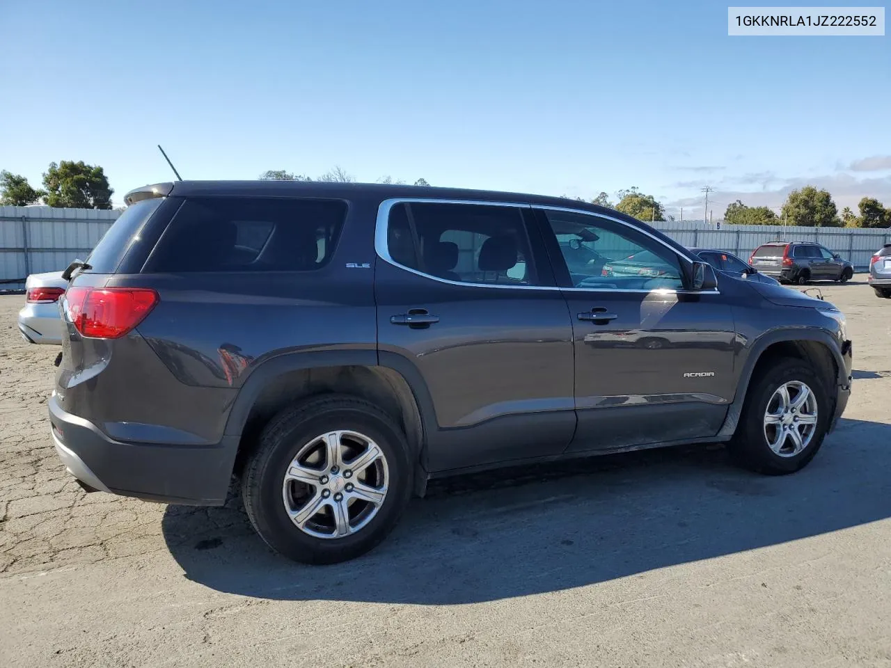 1GKKNRLA1JZ222552 2018 GMC Acadia Sle