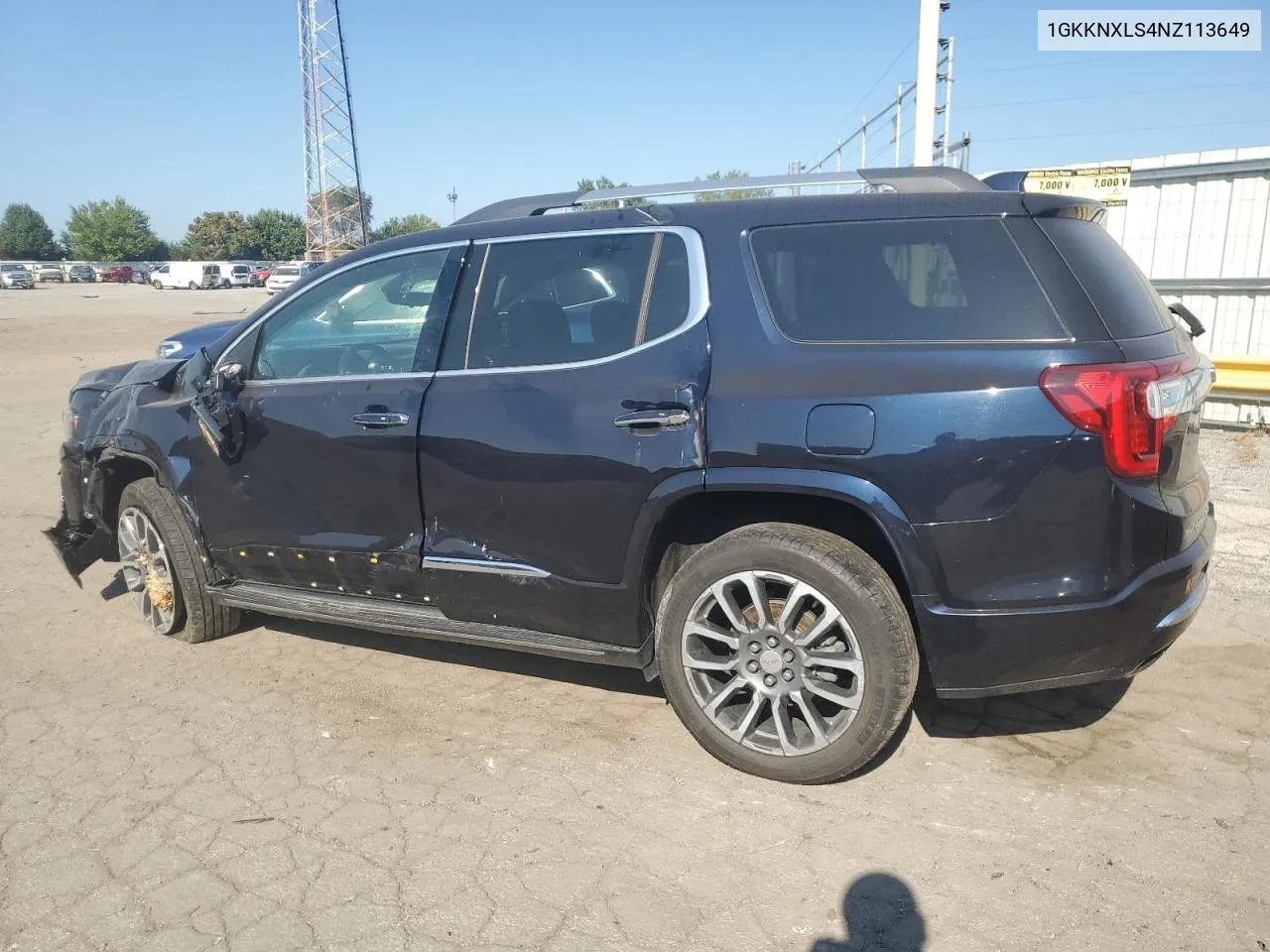 2022 GMC Acadia Denali VIN: 1GKKNXLS4NZ113649 Lot: 72035064