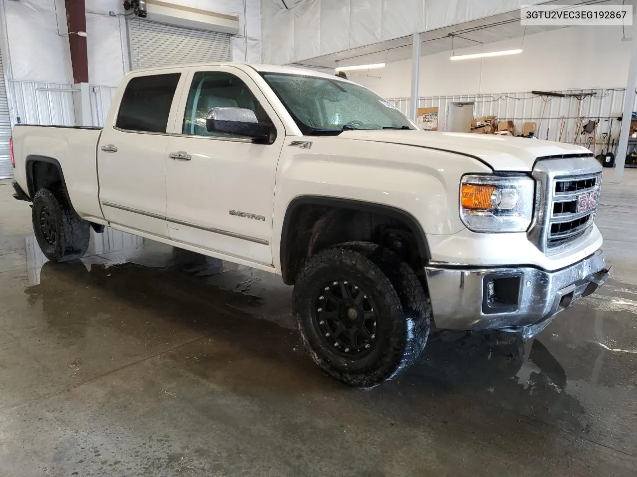 2014 GMC Sierra K1500 Slt VIN: 3GTU2VEC3EG192867 Lot: 70445264