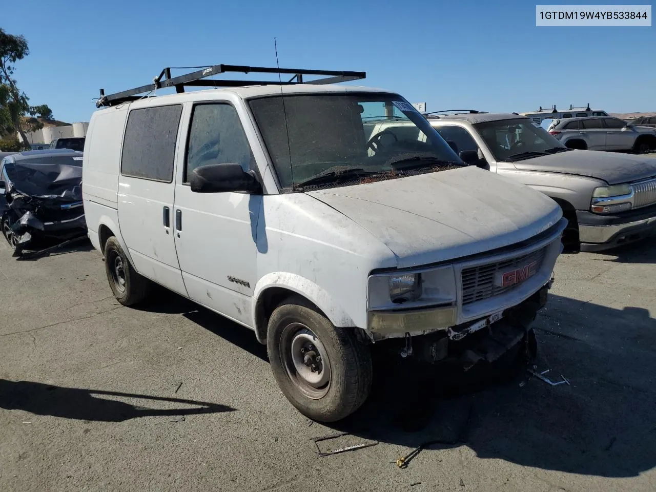 2000 GMC Safari Xt VIN: 1GTDM19W4YB533844 Lot: 71478084