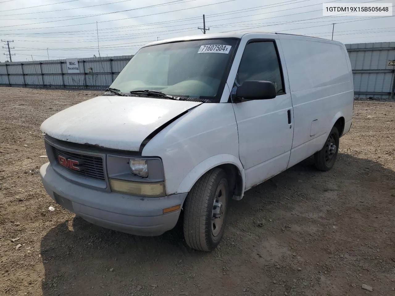 2005 GMC Safari Xt VIN: 1GTDM19X15B505648 Lot: 71607504