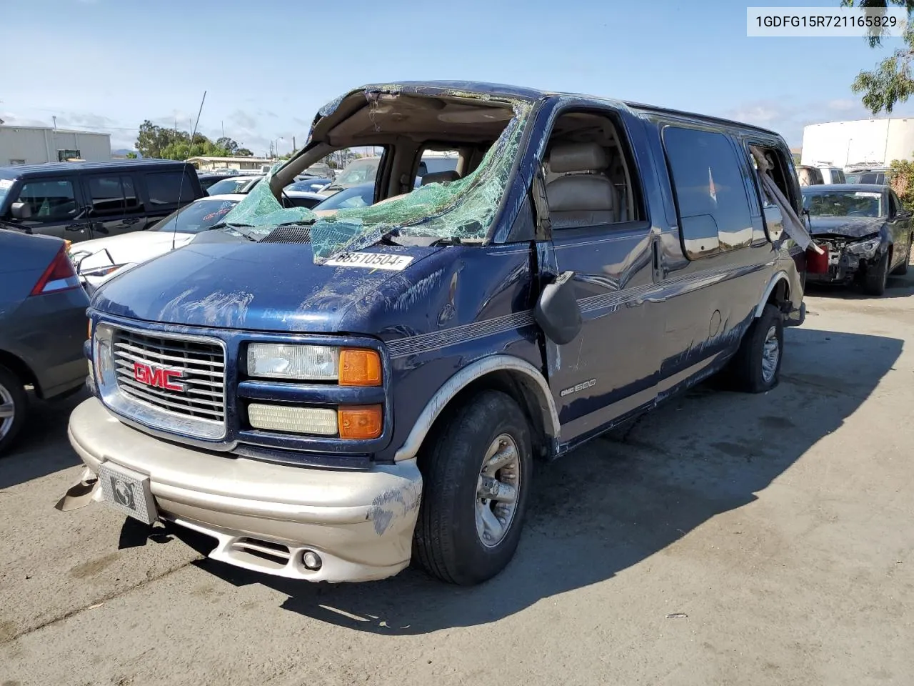 2002 GMC Savana Rv G1500 VIN: 1GDFG15R721165829 Lot: 68510504