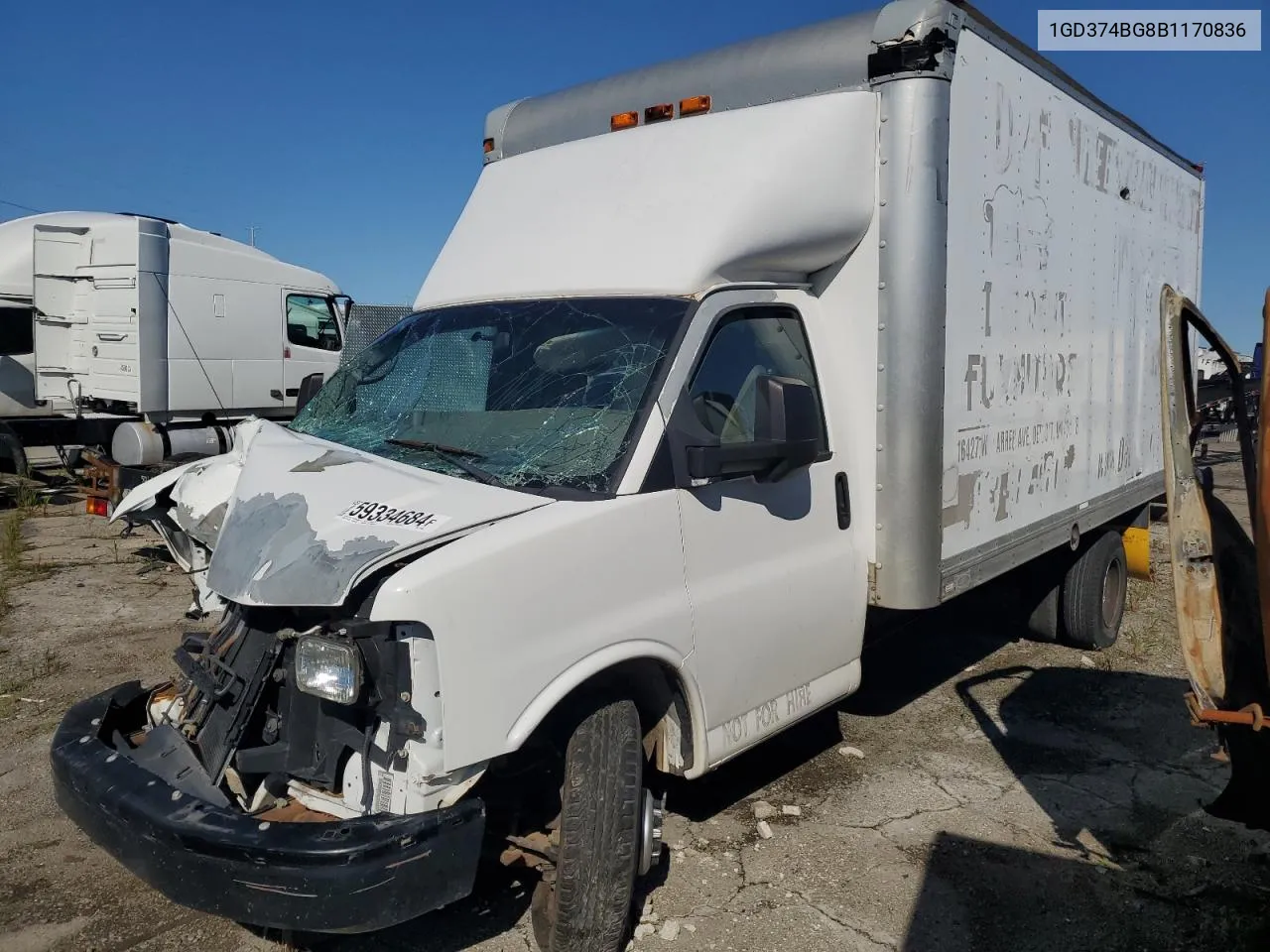 2011 GMC Savana Cutaway G3500 VIN: 1GD374BG8B1170836 Lot: 59334684