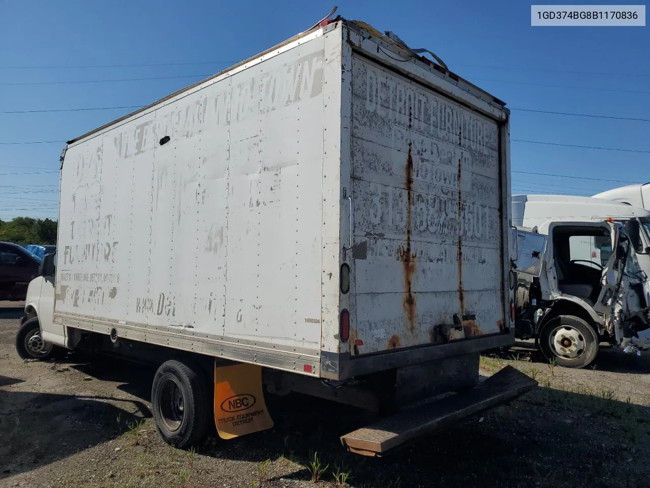 2011 GMC Savana Cutaway G3500 VIN: 1GD374BG8B1170836 Lot: 59334684