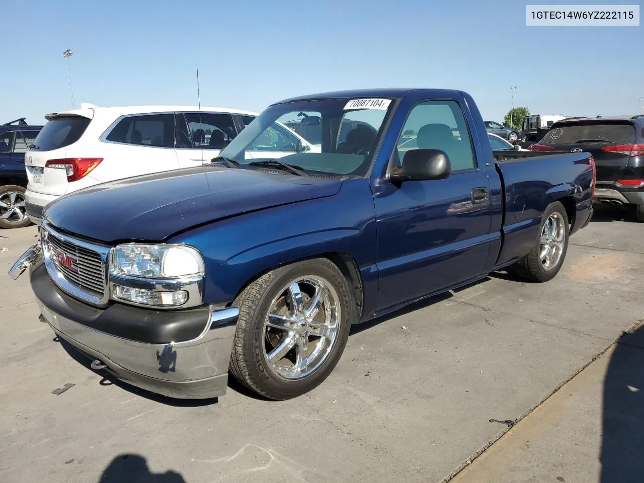 2000 GMC New Sierra C1500 VIN: 1GTEC14W6YZ222115 Lot: 70087104