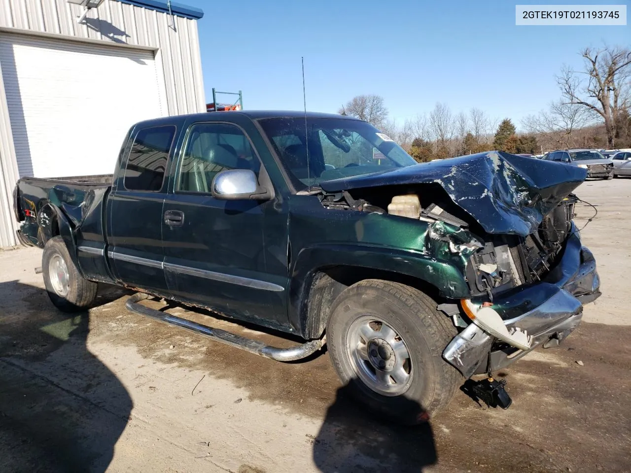 2002 GMC New Sierra K1500 VIN: 2GTEK19T021193745 Lot: 43946444