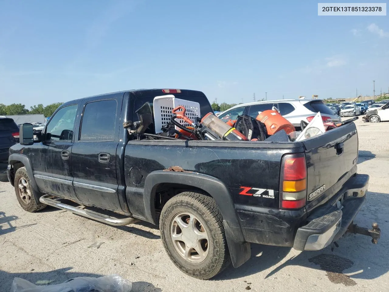 2005 GMC New Sierra K1500 VIN: 2GTEK13T851323378 Lot: 69255234