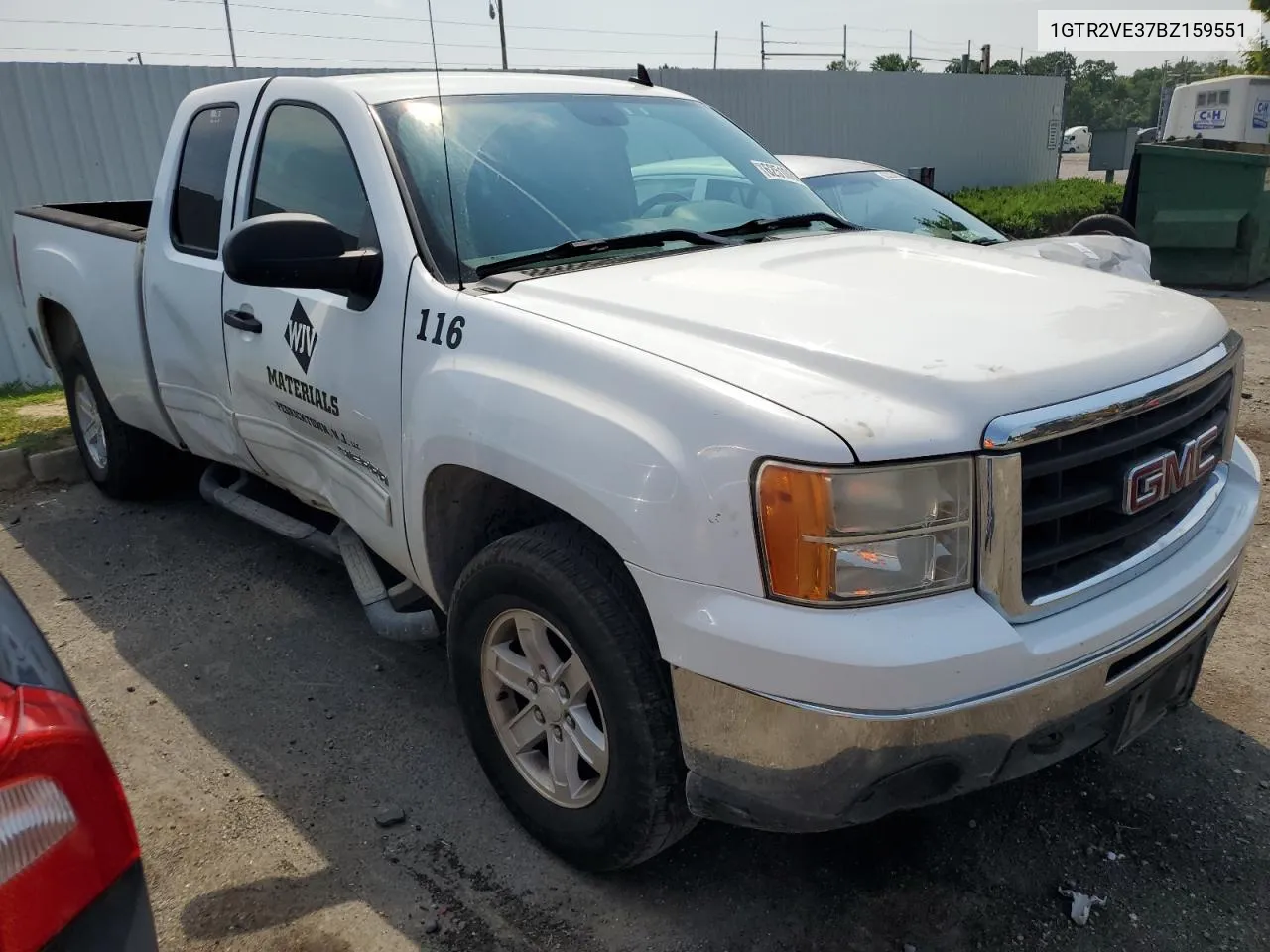 2011 GMC Sierra K1500 Sle VIN: 1GTR2VE37BZ159551 Lot: 62510804