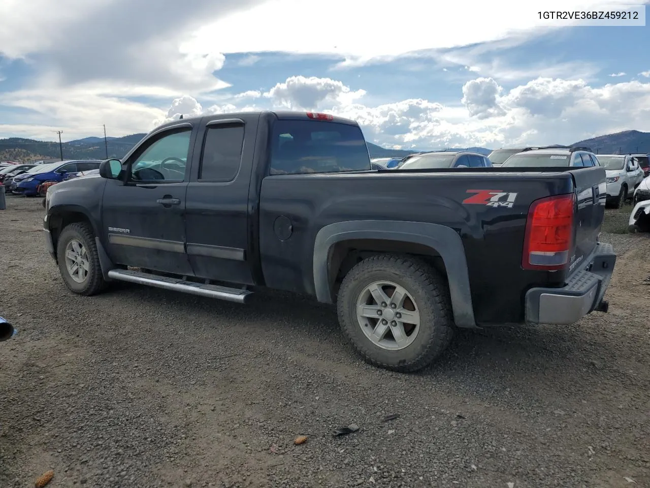 2011 GMC Sierra K1500 Sle VIN: 1GTR2VE36BZ459212 Lot: 70317104