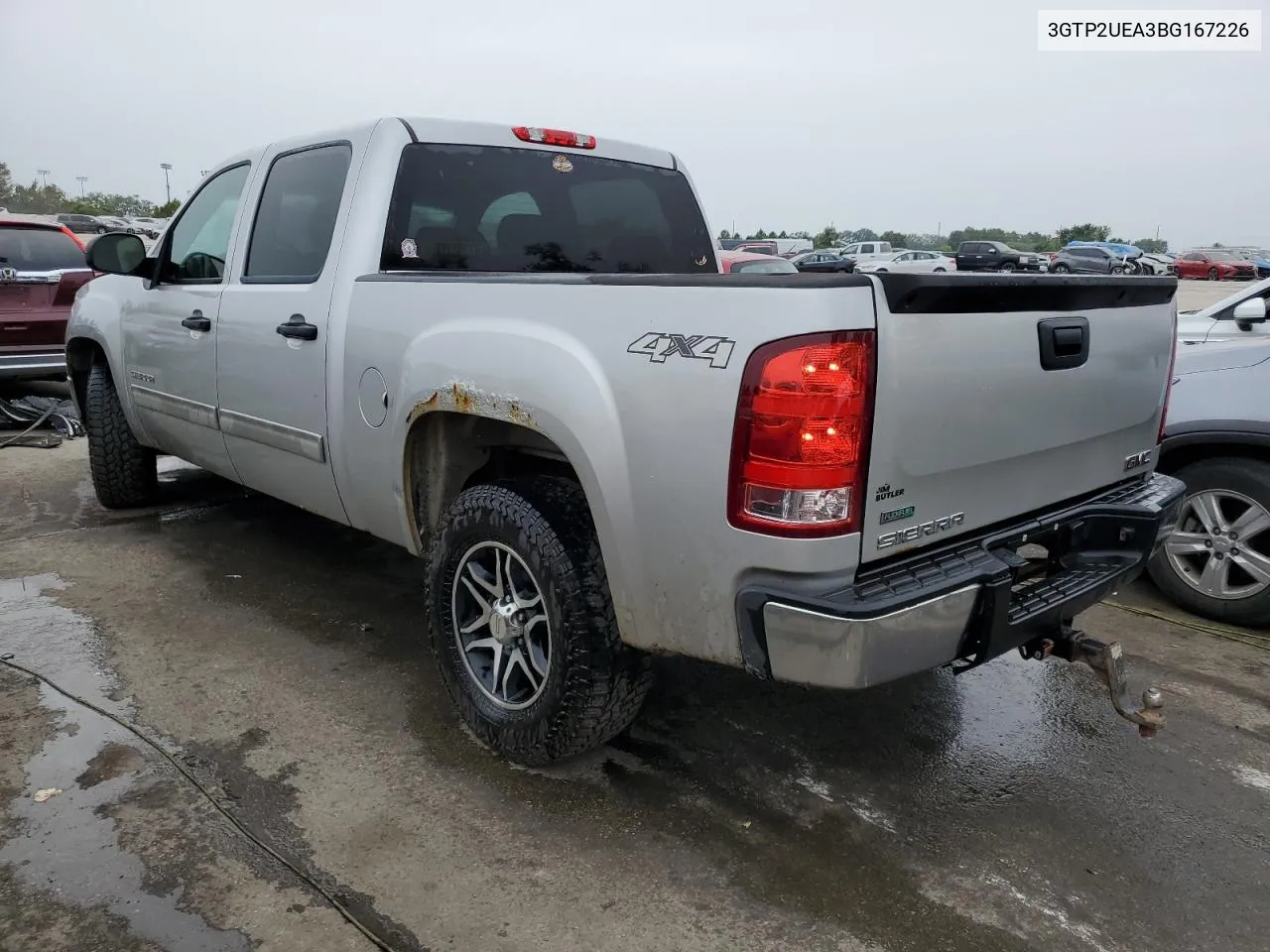 2011 GMC Sierra K1500 Sl VIN: 3GTP2UEA3BG167226 Lot: 71105784