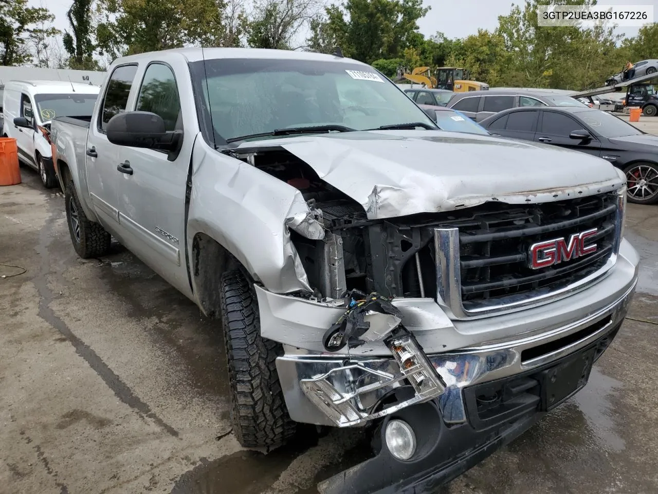 2011 GMC Sierra K1500 Sl VIN: 3GTP2UEA3BG167226 Lot: 71105784