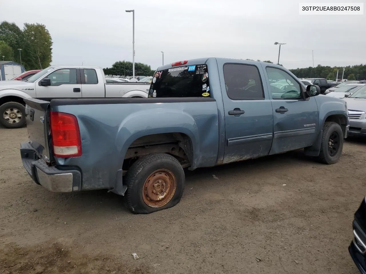 2011 GMC Sierra K1500 Sl VIN: 3GTP2UEA8BG247508 Lot: 72397534