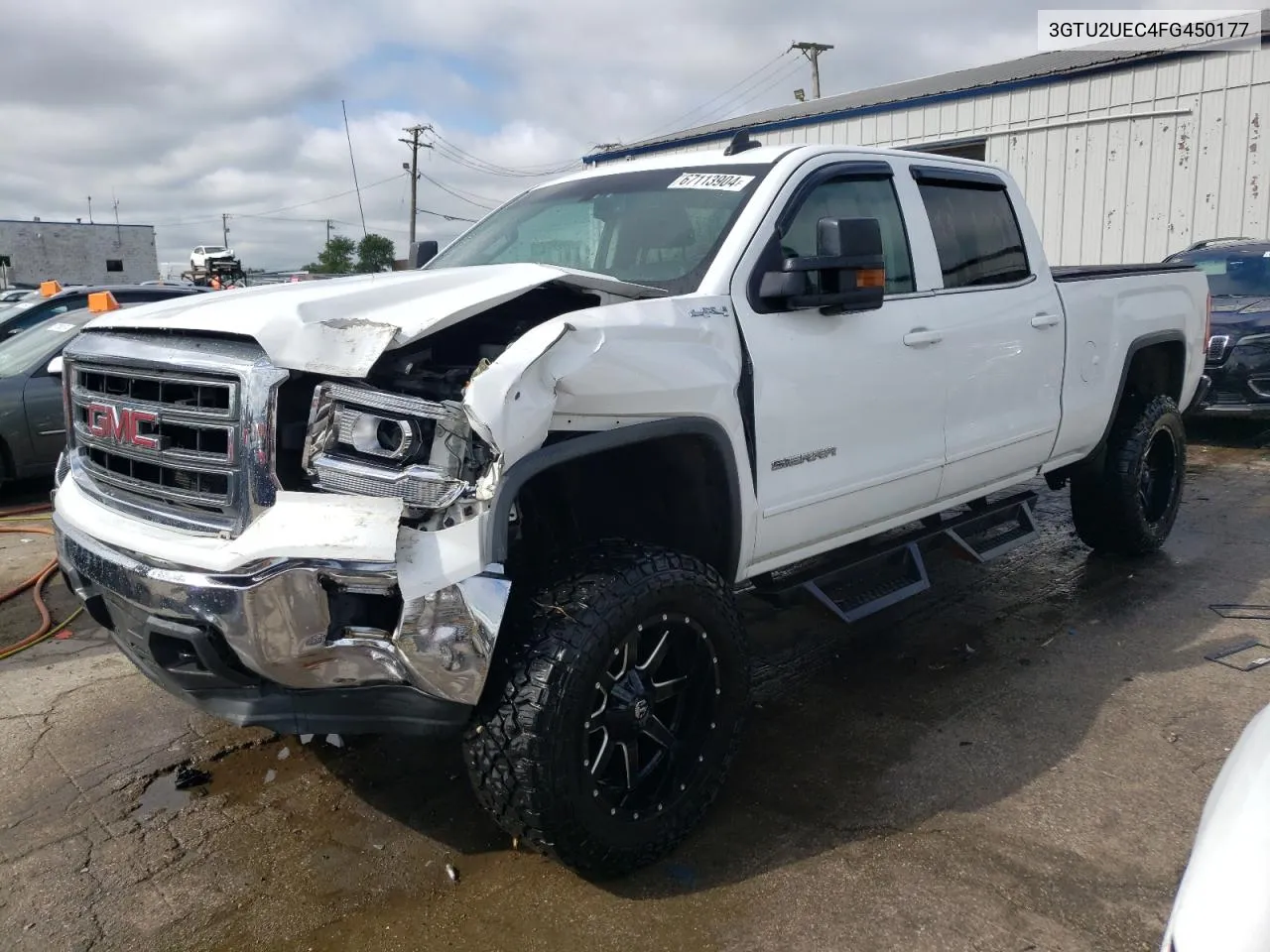 2015 GMC Sierra K1500 Sle VIN: 3GTU2UEC4FG450177 Lot: 67113904