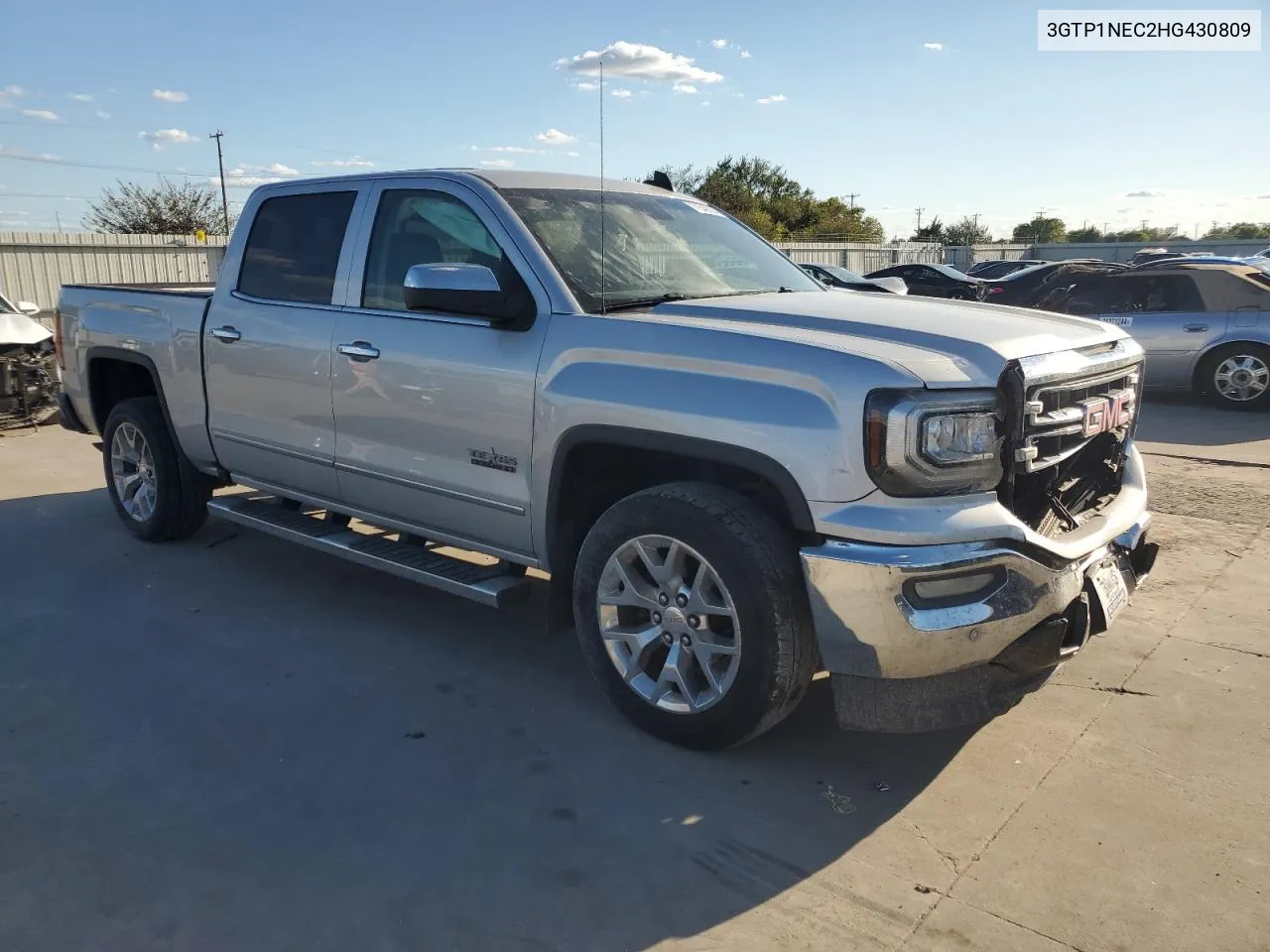 2017 GMC Sierra C1500 Slt VIN: 3GTP1NEC2HG430809 Lot: 71542894