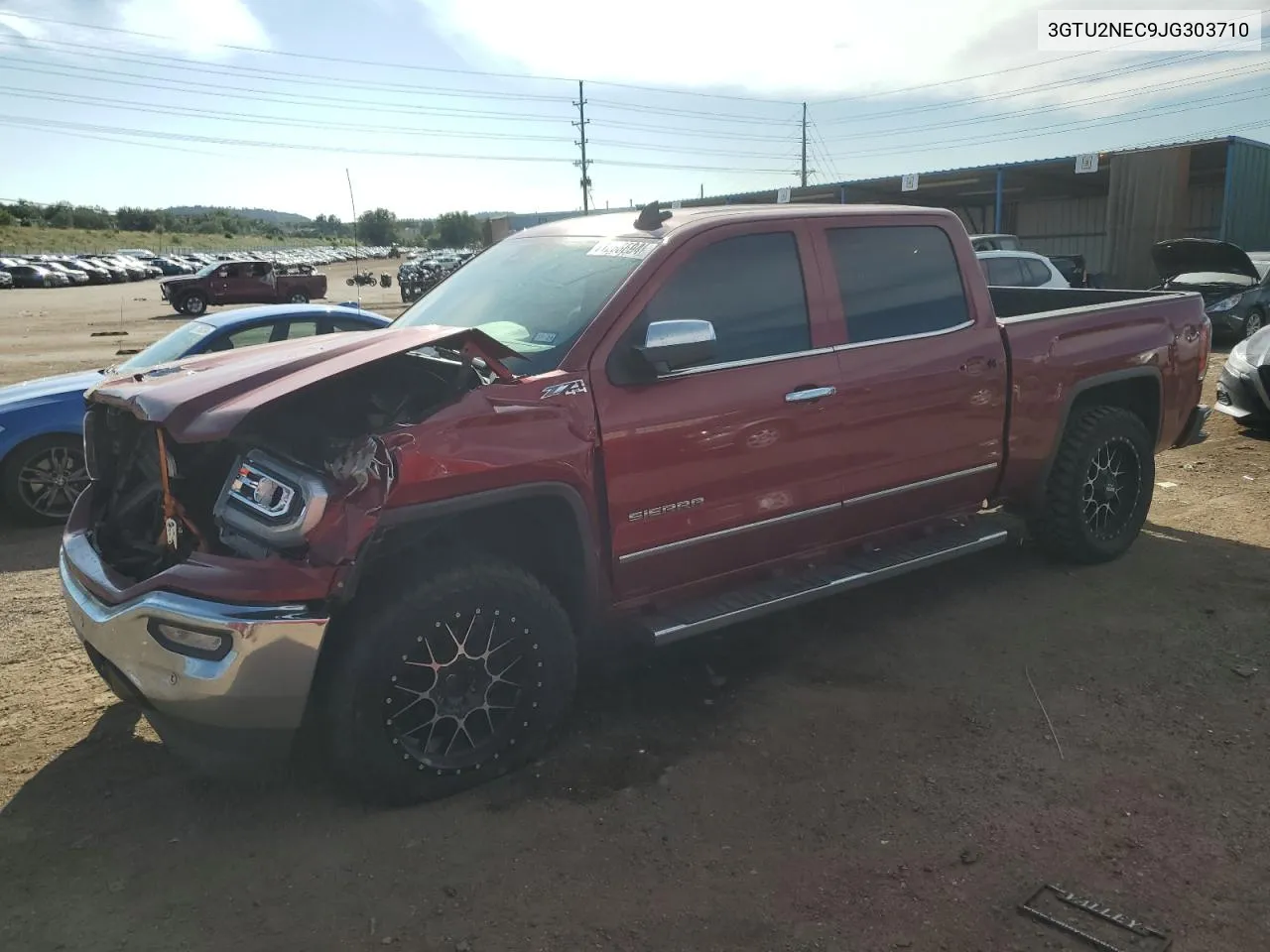 2018 GMC Sierra K1500 Slt VIN: 3GTU2NEC9JG303710 Lot: 71288694