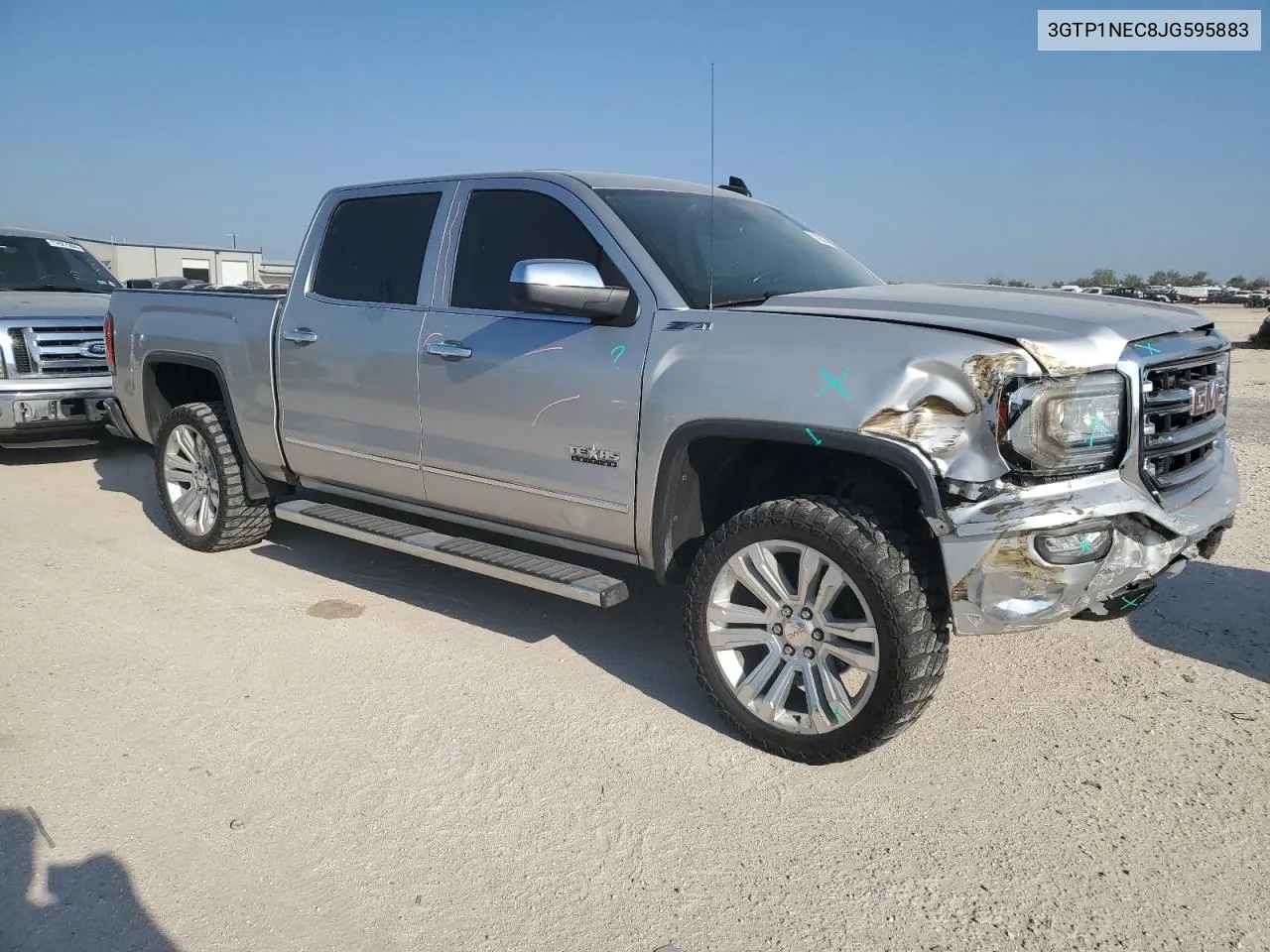 2018 GMC Sierra C1500 Slt VIN: 3GTP1NEC8JG595883 Lot: 71435014