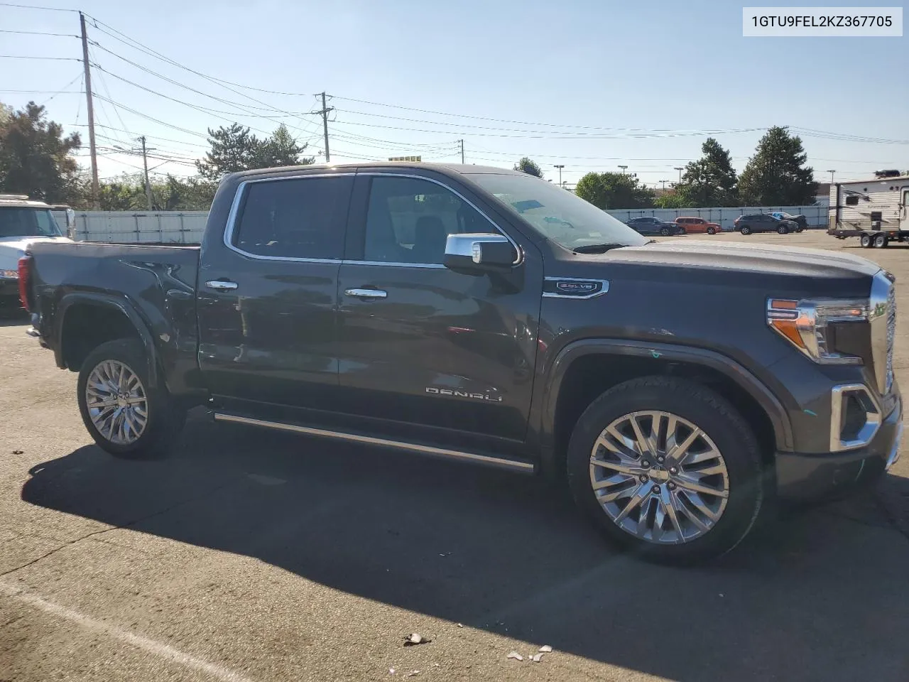 2019 GMC Sierra K1500 Denali VIN: 1GTU9FEL2KZ367705 Lot: 71735584