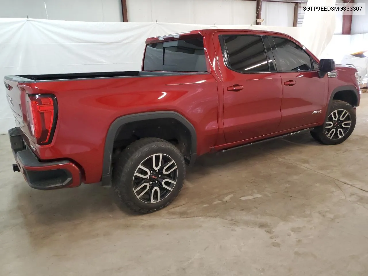 2021 GMC Sierra K1500 At4 VIN: 3GTP9EED3MG333307 Lot: 62763404