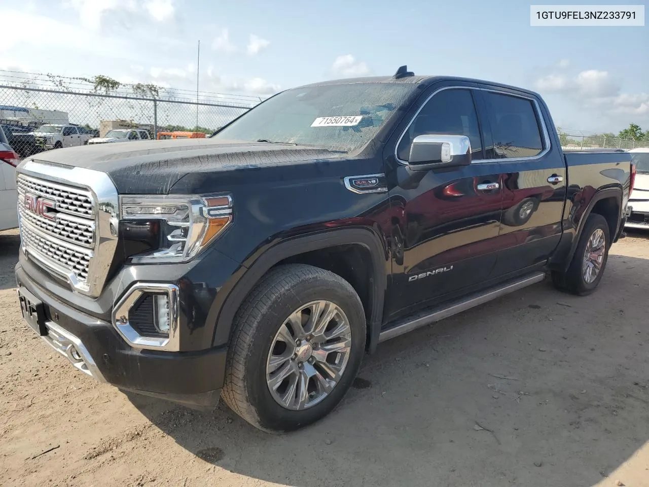 2022 GMC Sierra Limited K1500 Denali VIN: 1GTU9FEL3NZ233791 Lot: 71550764