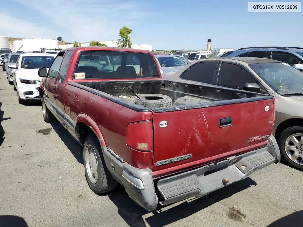 1997 GMC Sonoma VIN: 1GTCS19X1V8512839 Lot: 59572804