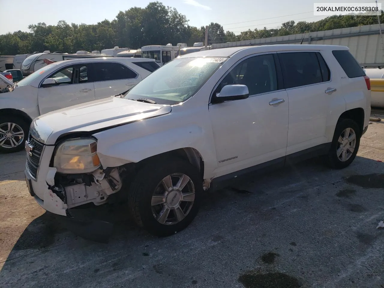 2012 GMC Terrain Sle VIN: 2GKALMEK0C6358308 Lot: 65471424