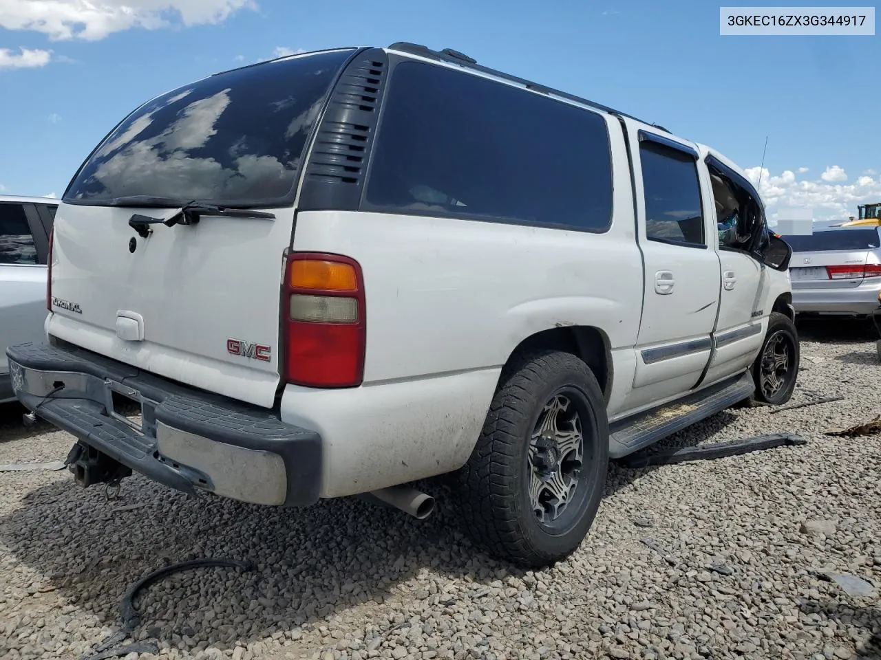 2003 GMC Yukon Xl C1500 VIN: 3GKEC16ZX3G344917 Lot: 68237974