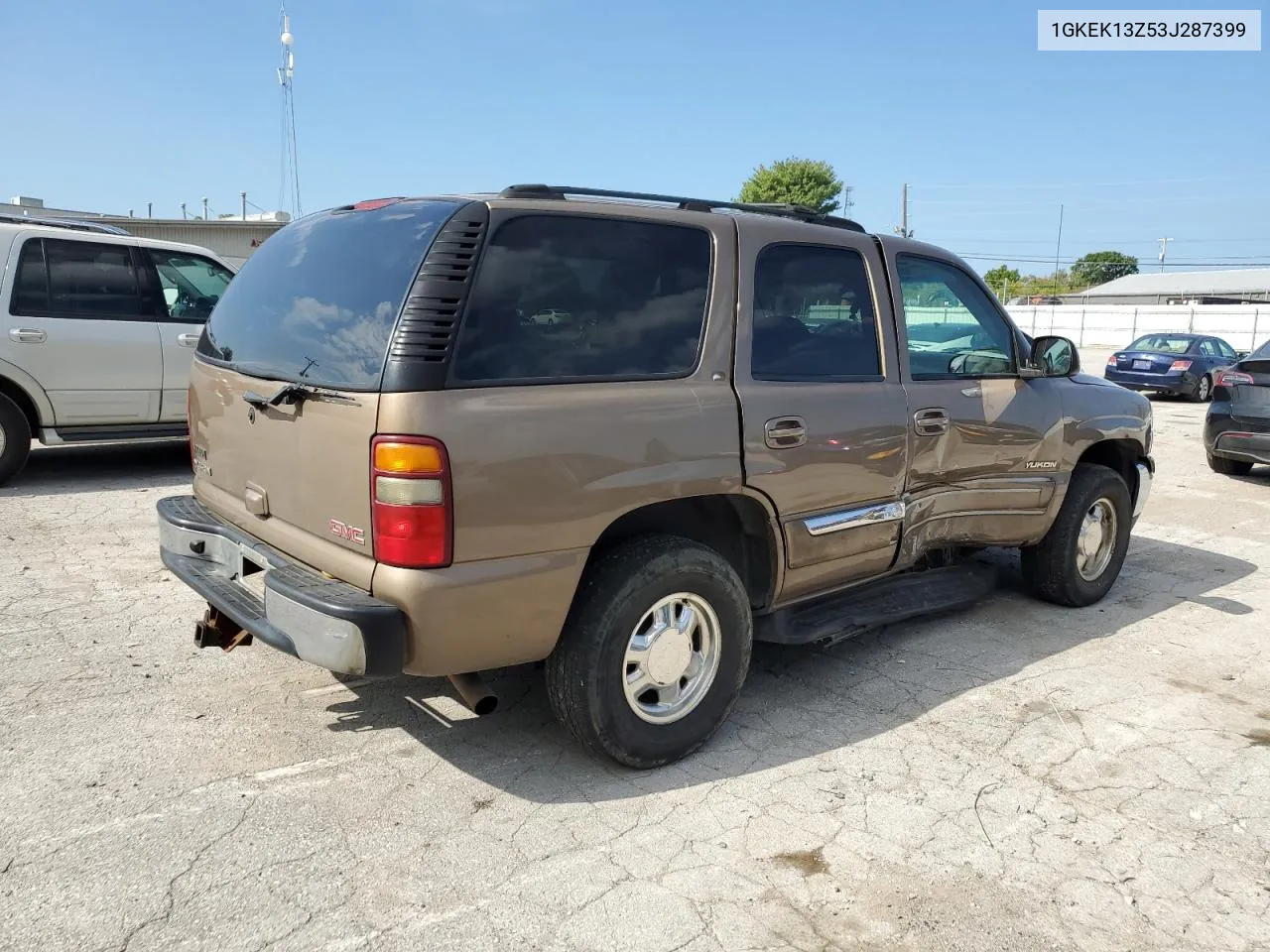 2003 GMC Yukon VIN: 1GKEK13Z53J287399 Lot: 70040564