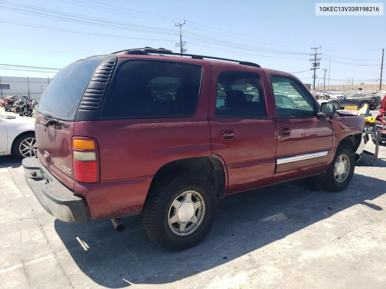 2003 GMC Yukon VIN: 1GKEC13V33R198216 Lot: 70327834