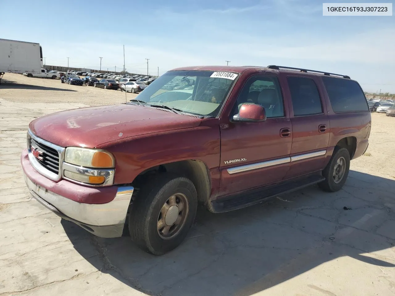 2003 GMC Yukon Xl C1500 VIN: 1GKEC16T93J307223 Lot: 70931884